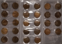 Коллекция монет РСФСР 1921-1957 год, номинал 2 копейки 28 штук, состояние VF-XF - Коллекции - Екб